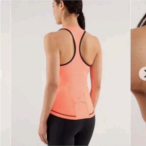 Lululemon Cardio Kick Tank Top in Orange Size 2 - Picture 2 of 10